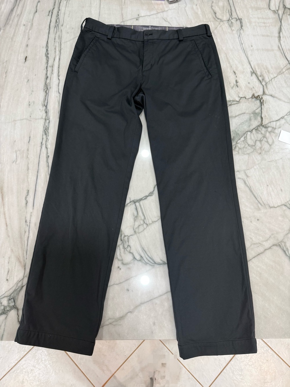 Nike Golf Pants Mens 34x32 Black Tour Premium Flat Front Stretch Dress Chino